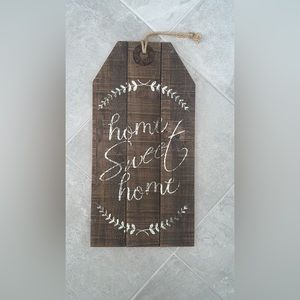 “Home Sweet Home” wooden distressed sign 12X24